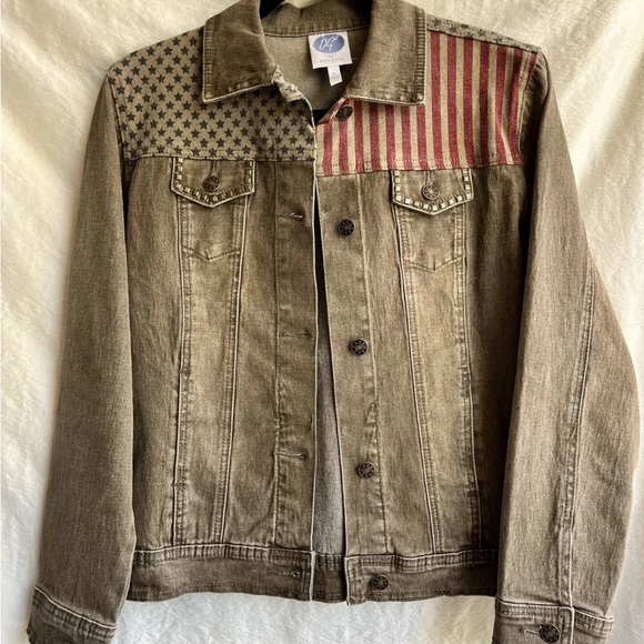 Country Western Denim Jean Jacket Womens Size  S Womens - Picture 5 of 5